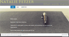 Desktop Screenshot of nataliefetzer.com